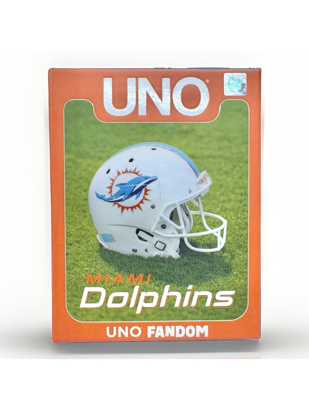 (A4) UNO Fandom Miami Dolphins NFL Card Game Mattel Brand New Sealed Limited Ed.